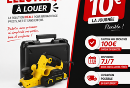 Location outil Rabot Électrique Stanley près de Grande-Synthe