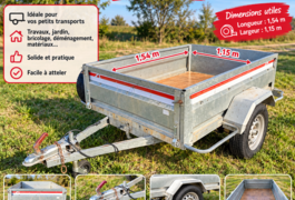 Location outil Remorque Plus de 750kg près de Ombrée d'Anjou