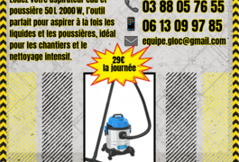 Location outil Aspirateur eau poussière Électrique près de Schweighouse-sur-Moder