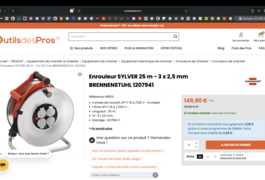 Location outil Enrouleur électrique brennenstuhl 3g2.5 silver, longueur 25m près de Boofzheim