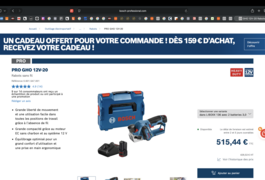 Location outil Rabot haute gamme bosch professionnal à batterie 12v neuf Bosch près de Boofzheim