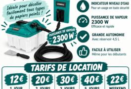 Location outil Décolleuse à papier peint Électrique près de Domfront en Poiraie