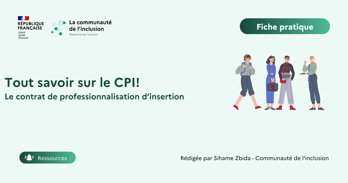 Le contrat de professionnalisation d'inclusion