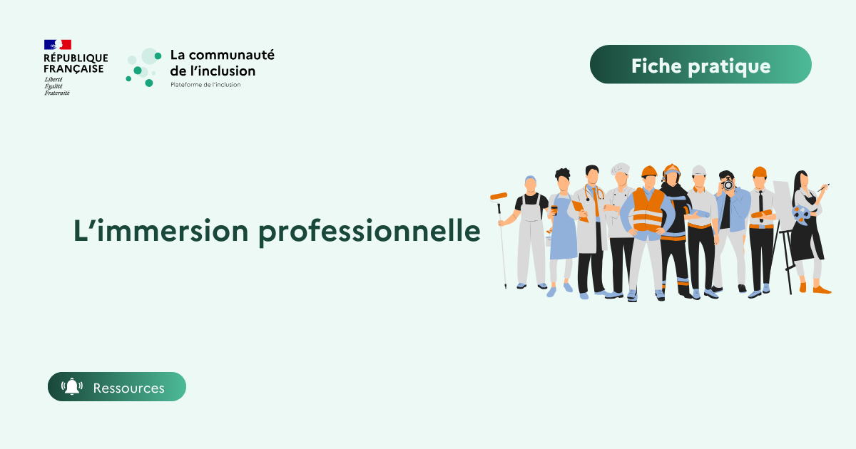 L'immersion professionnelle 🧰