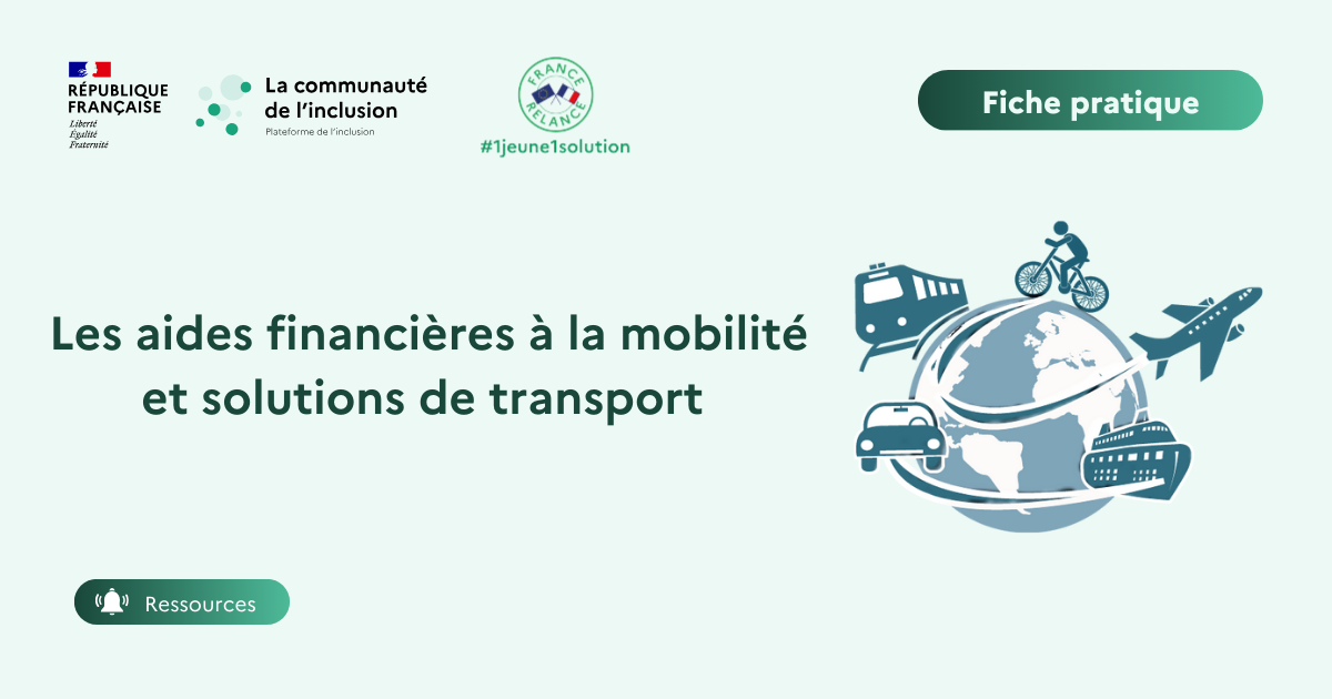 🌟 Les  aides financières à la mobilité et solutions de transport