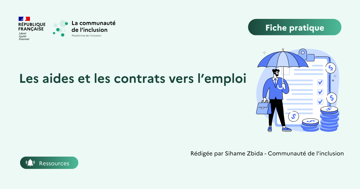 Les aides et contrats vers l'emploi
