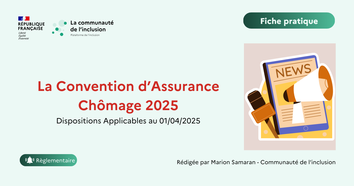 📢 La nouvelle convention d'assurance chômage (allocation A.R.E) au 01/04/2025 en 8 points clés.