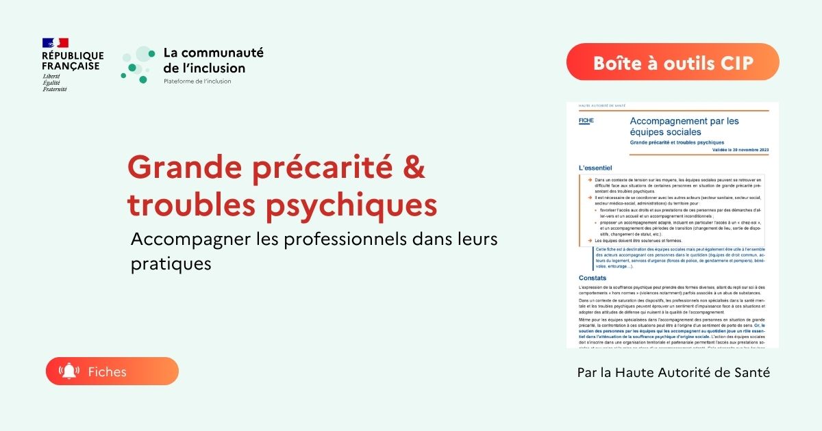 Fiche Pratique Accompagnement par les équipes sociales grande précarité et troubles psychiques