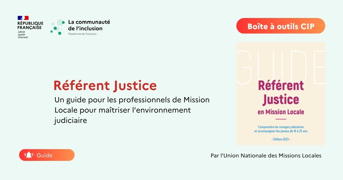 📖 Le guide référence justice en Mission Locale