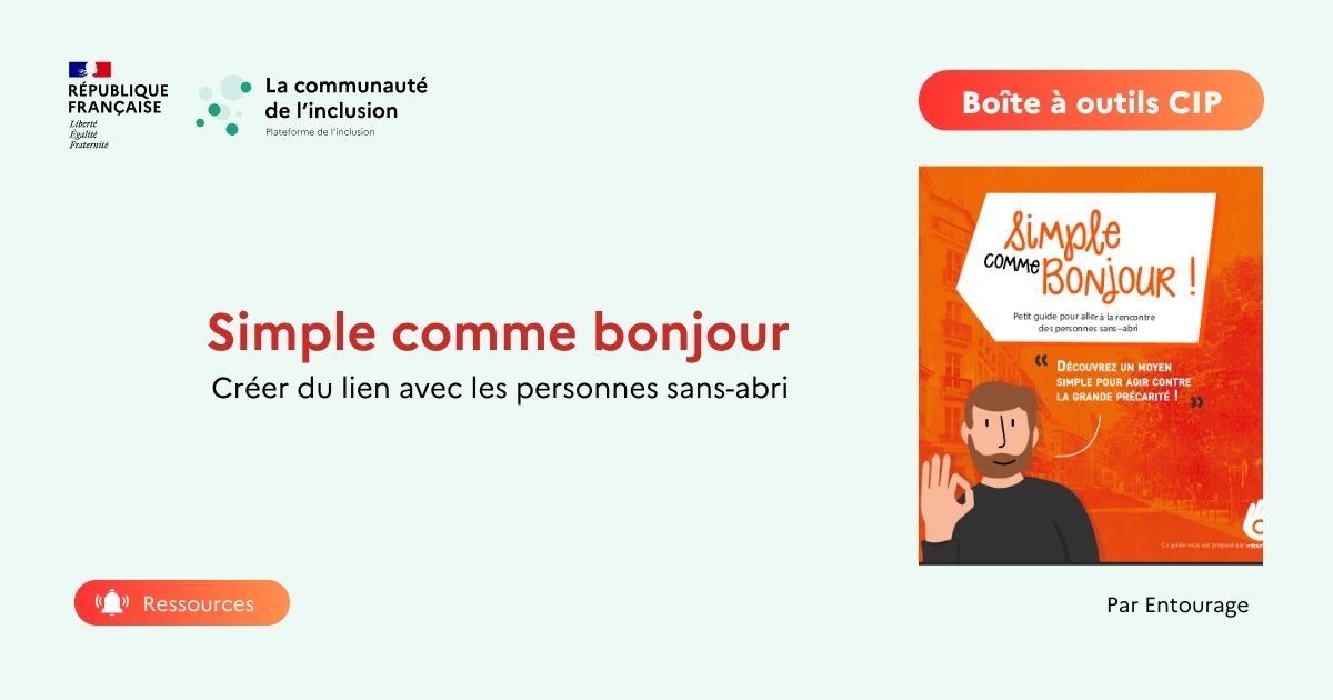 "Simple comme Bonjour" Petit guide pour aller à la rencontre des personnes sans-abri