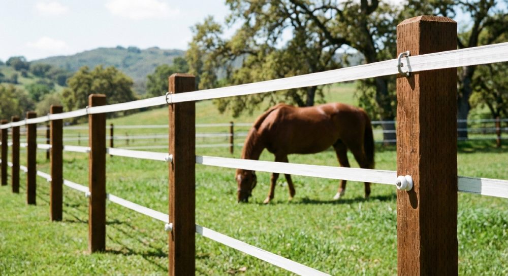 Clôture sécurisée pension chevaux