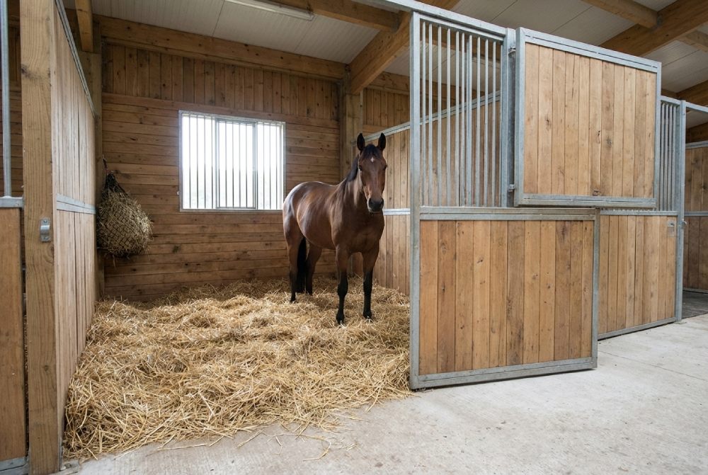 Box cheval propre et bien entretenu