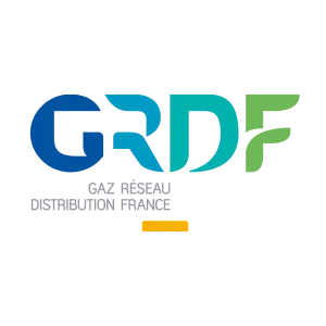 logo GRDF partenaire Gesec réseau distribution gaz naturel