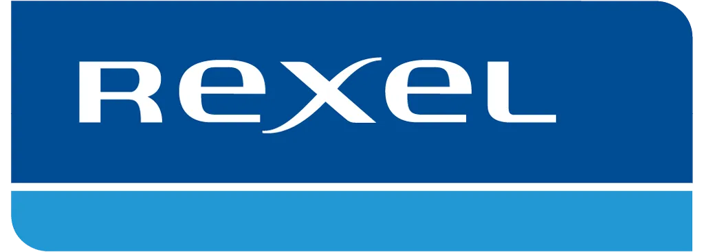 logo Rexel partenaire Gesec fournisseur matériels électriques