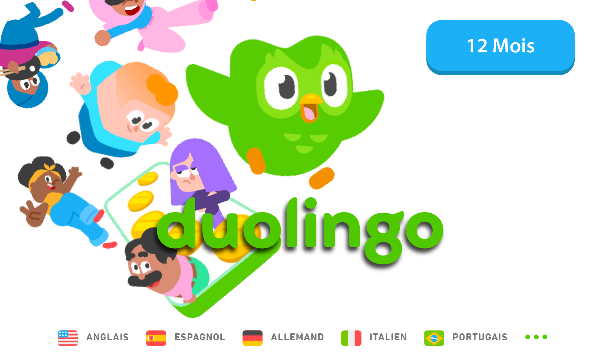 Super Duolingo 12 mois