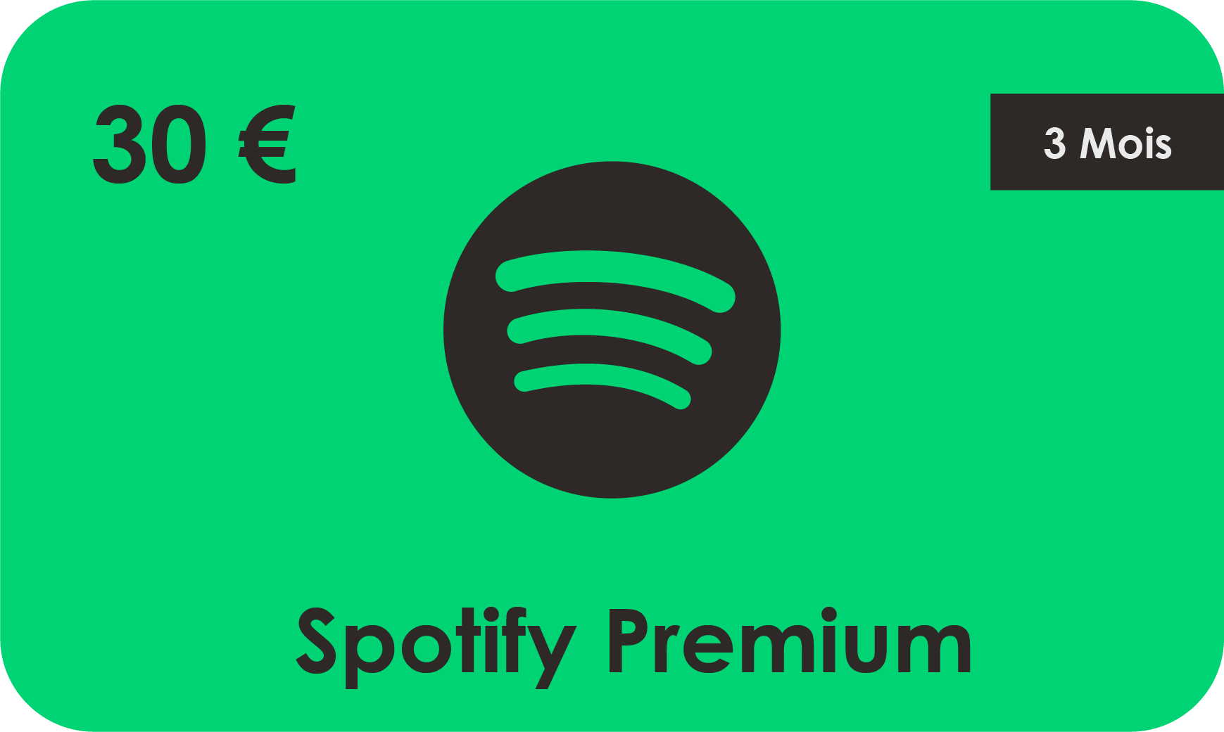 Abonnement Spotify Personnel 3 mois