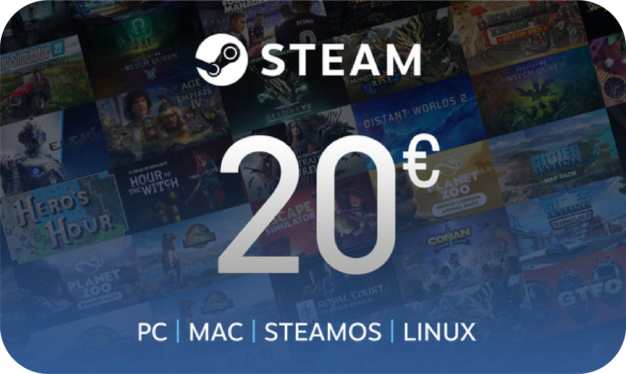 Crédit Steam 20 euros