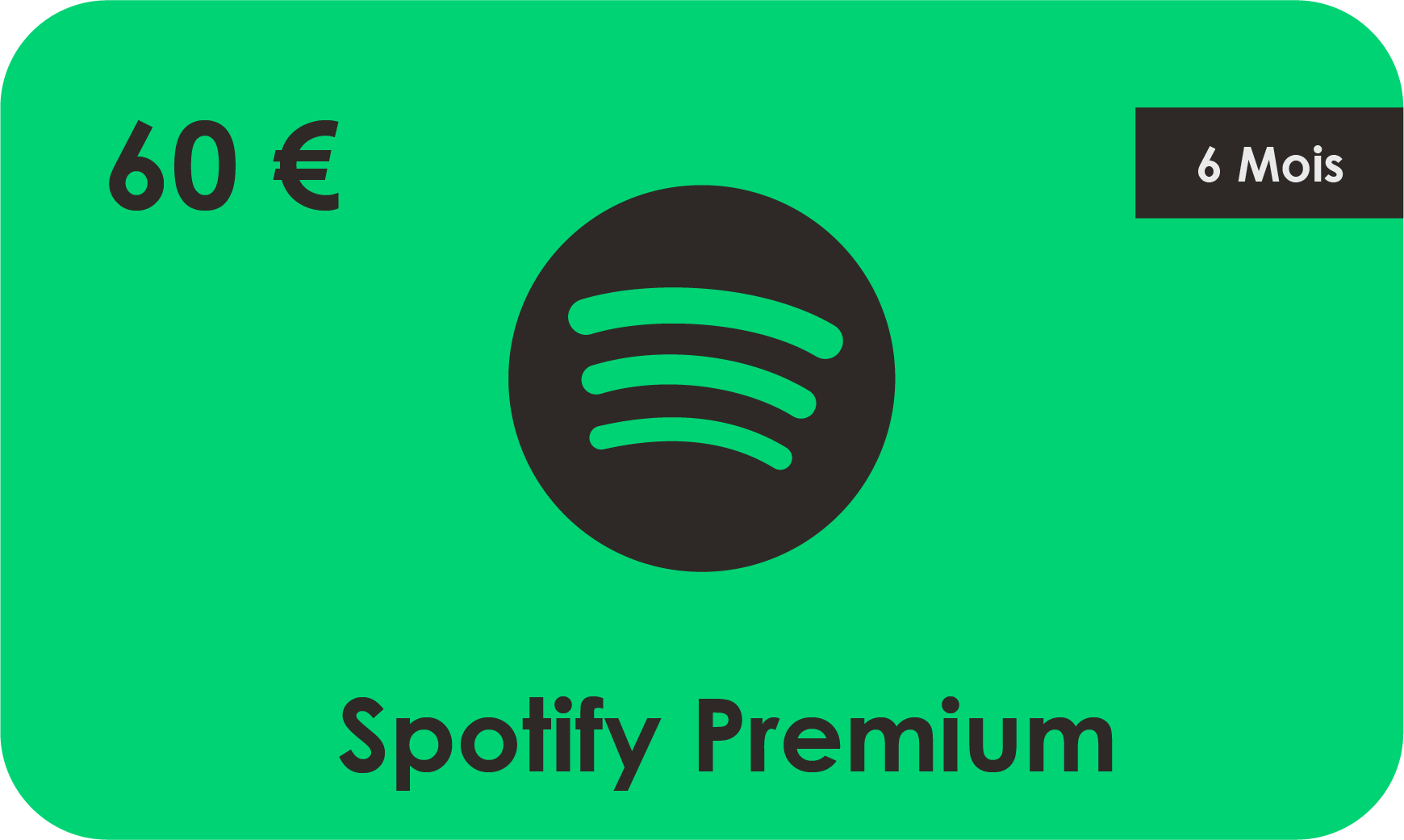 Abonnement Spotify Personnel 6 mois