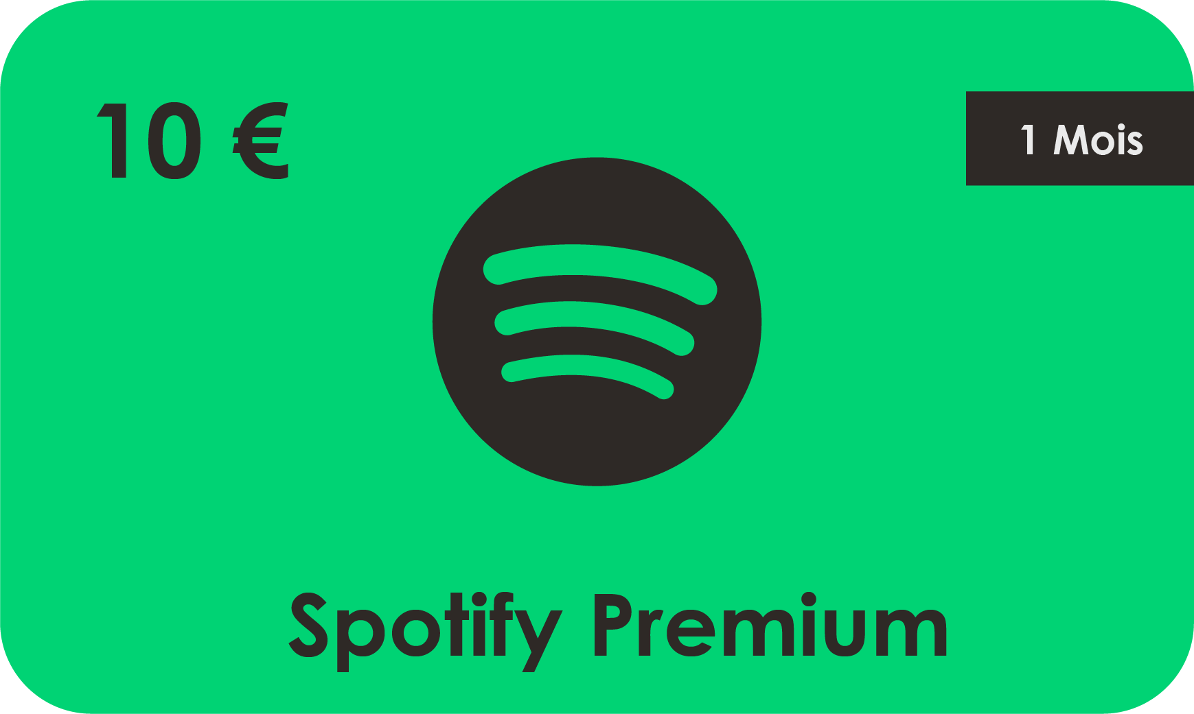 Abonnement Spotify Personnel 1 mois