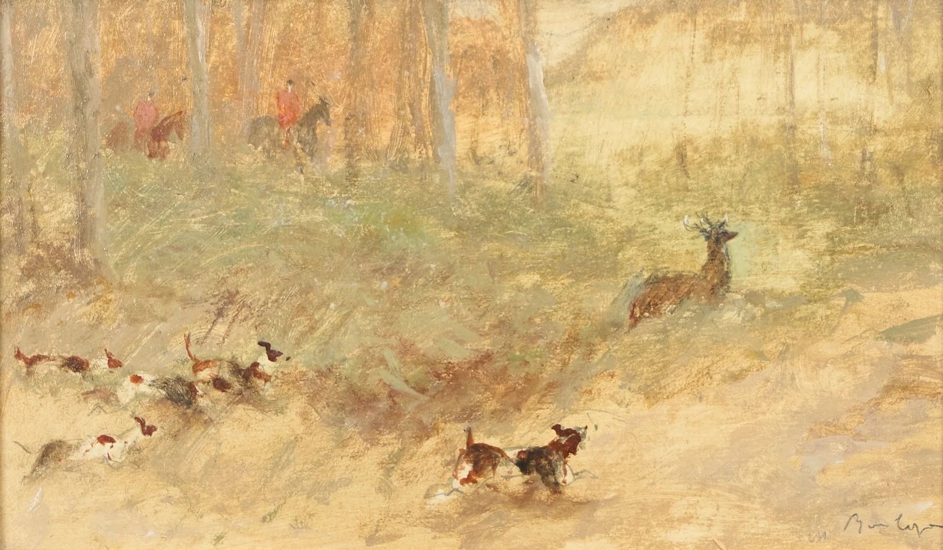 Chasse à courre, Antoine de La Boulaye (né en 1951)