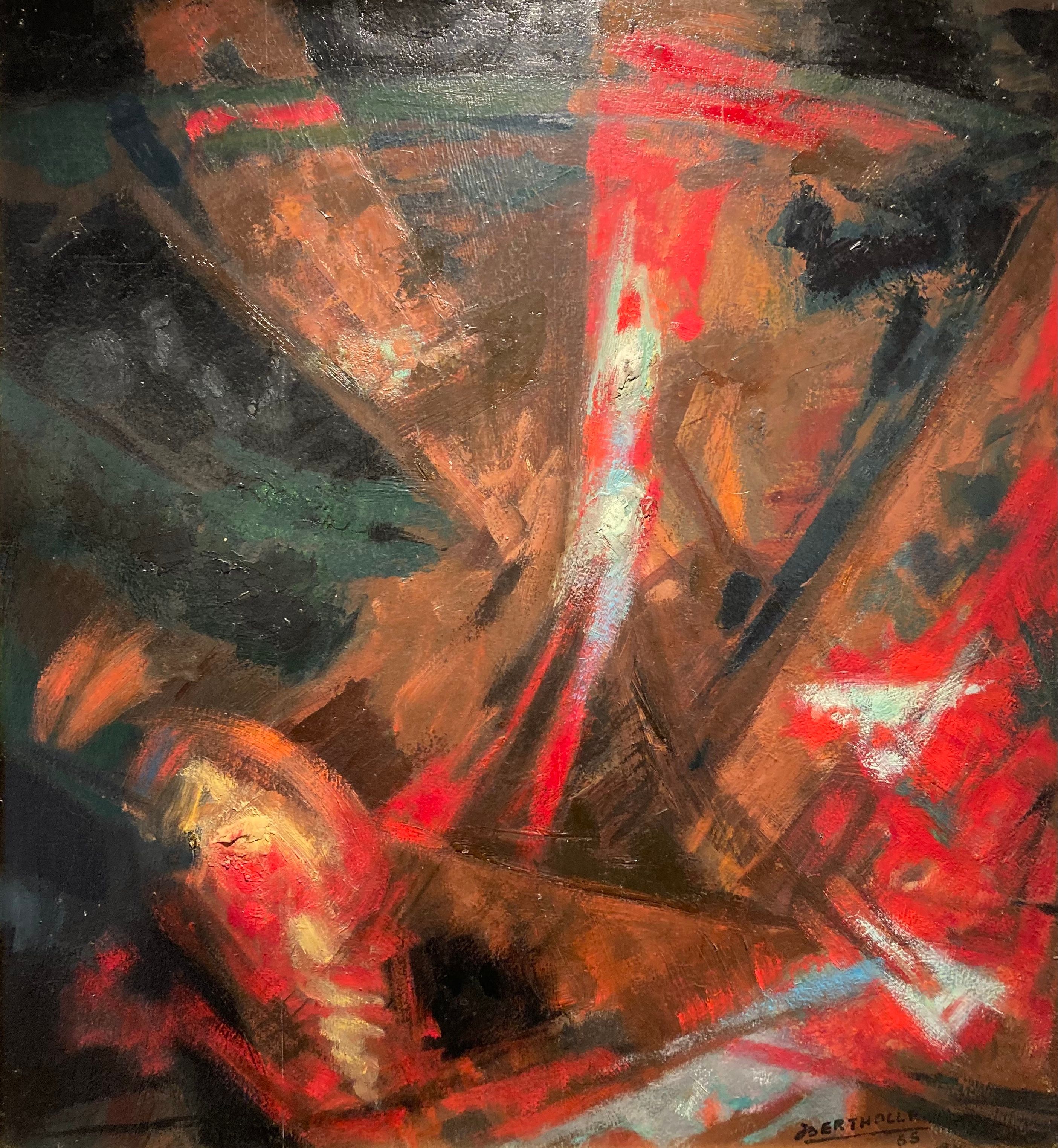 Feux de la Saint Jean, 1965, Jean Bertholle (1909-1996)