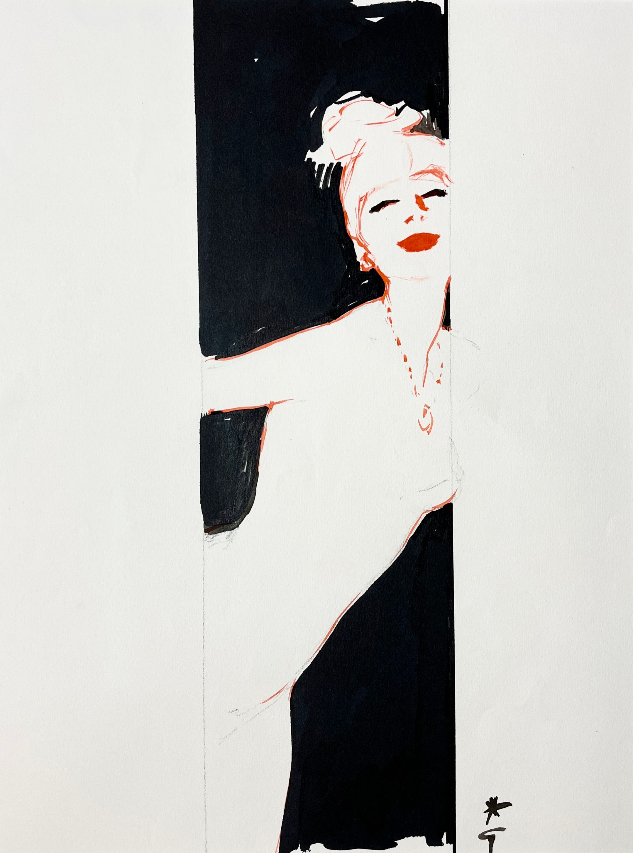 Dans l'embrasure, René Gruau (1909-2004)