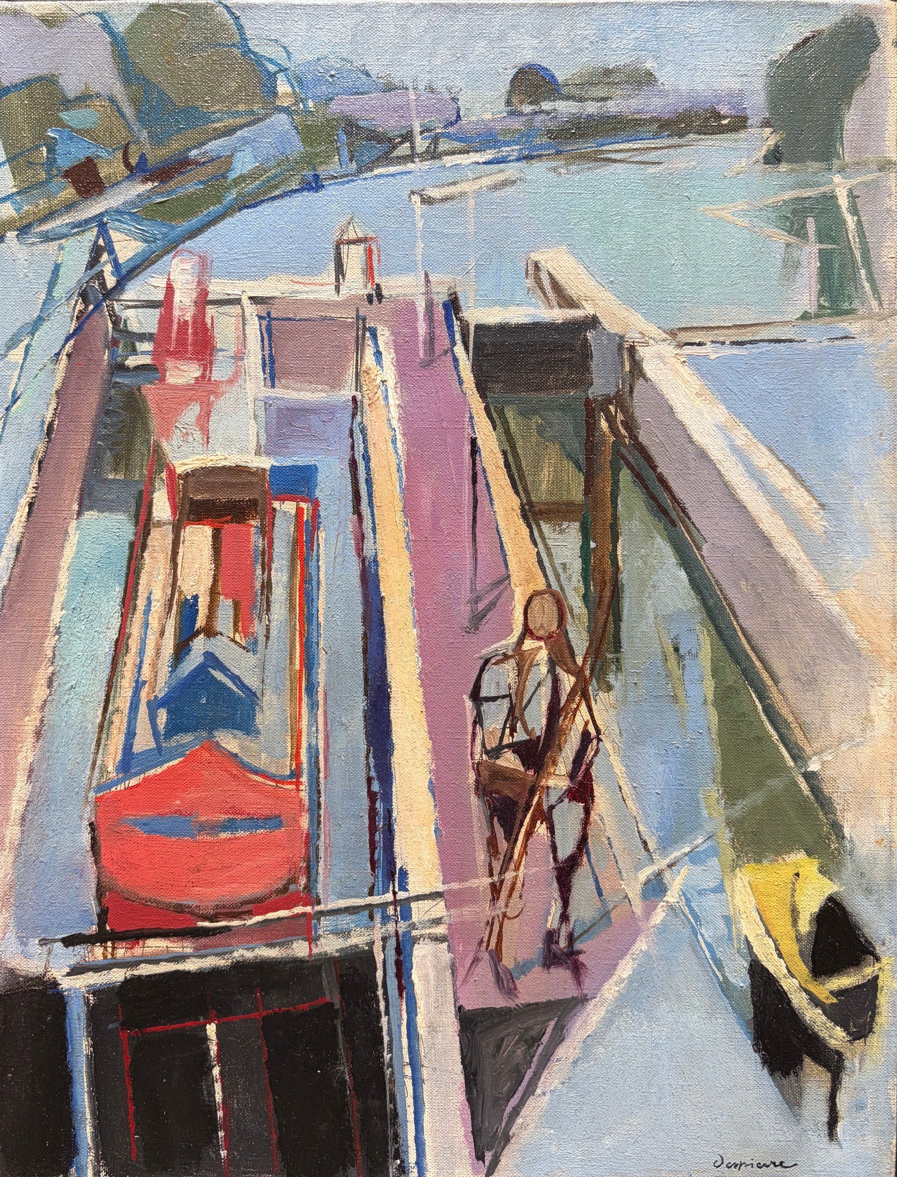 Écluse à Rolleboise, 1958