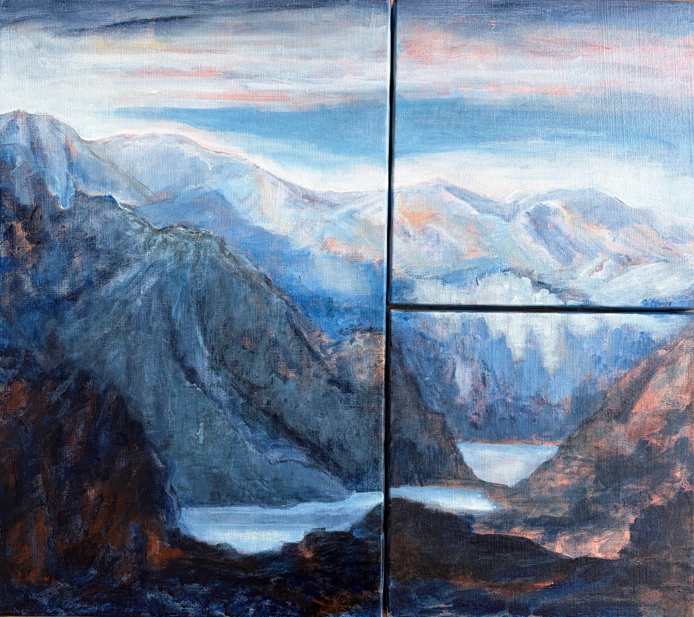 Glacier de la Madonne (tryptique), Isabelle Hennessy (née en 1958)