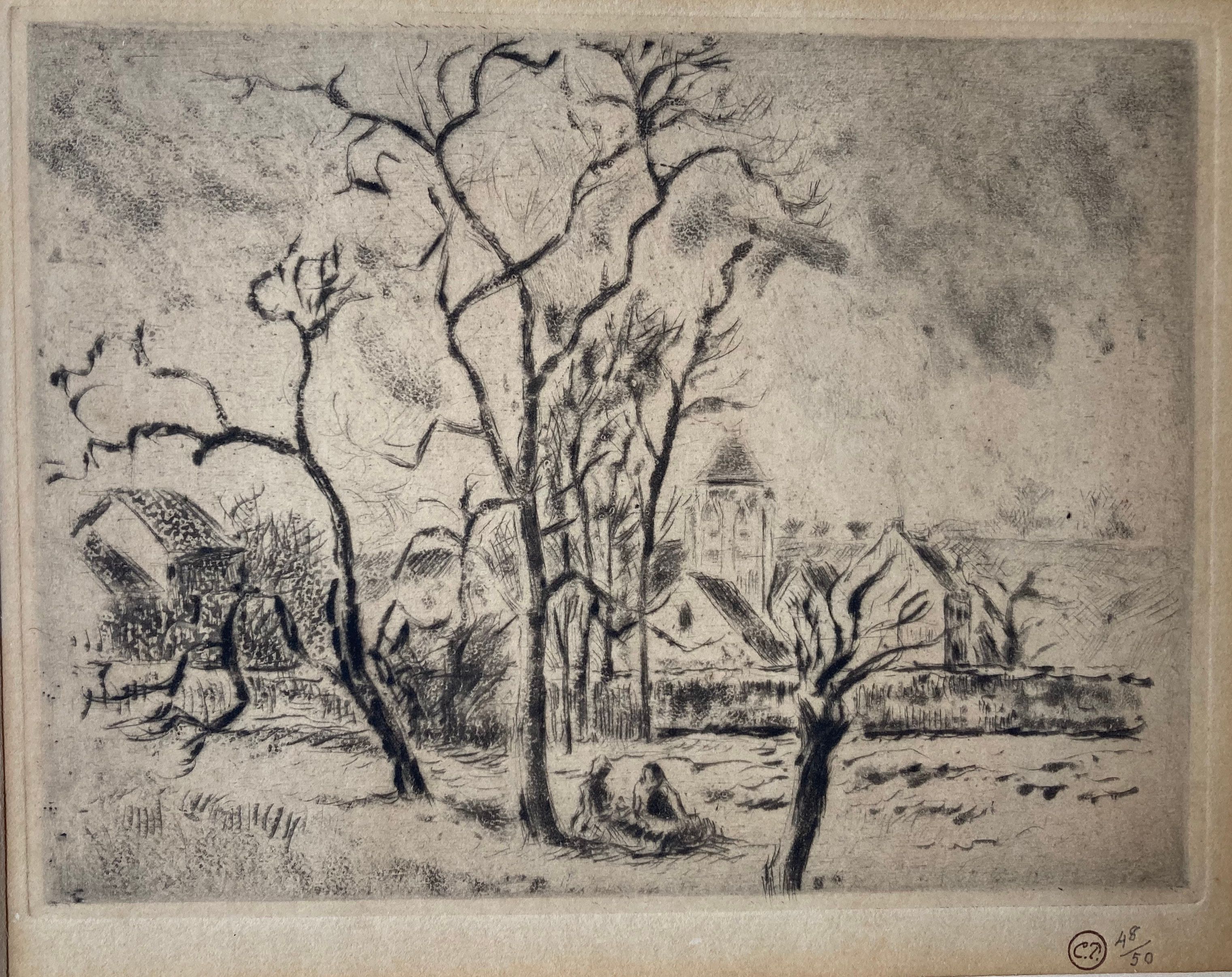 Église d’Osny, près Pontoise, 1885, Camille Pissarro (1830-1903)