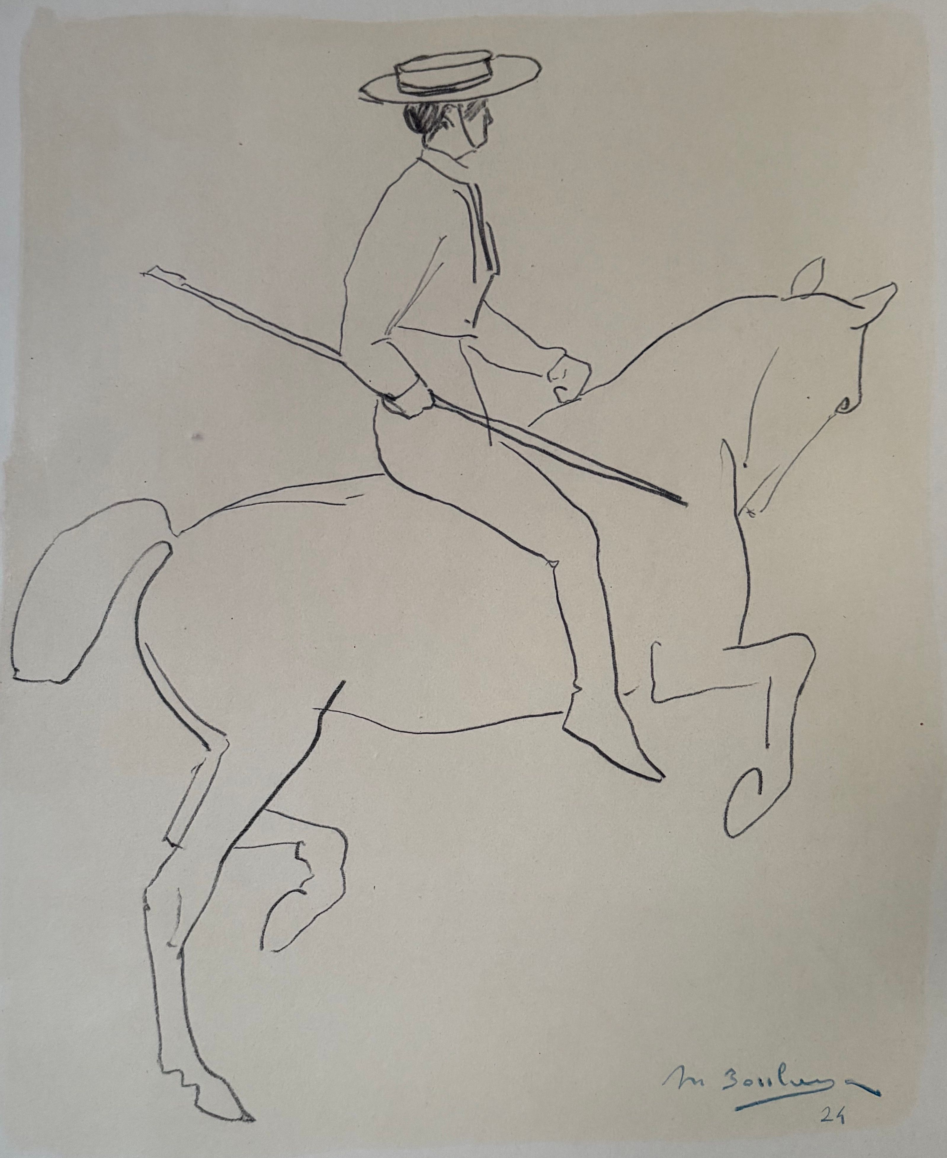 Cavalier andalous, 2024, Antoine de La Boulaye (né en 1951)