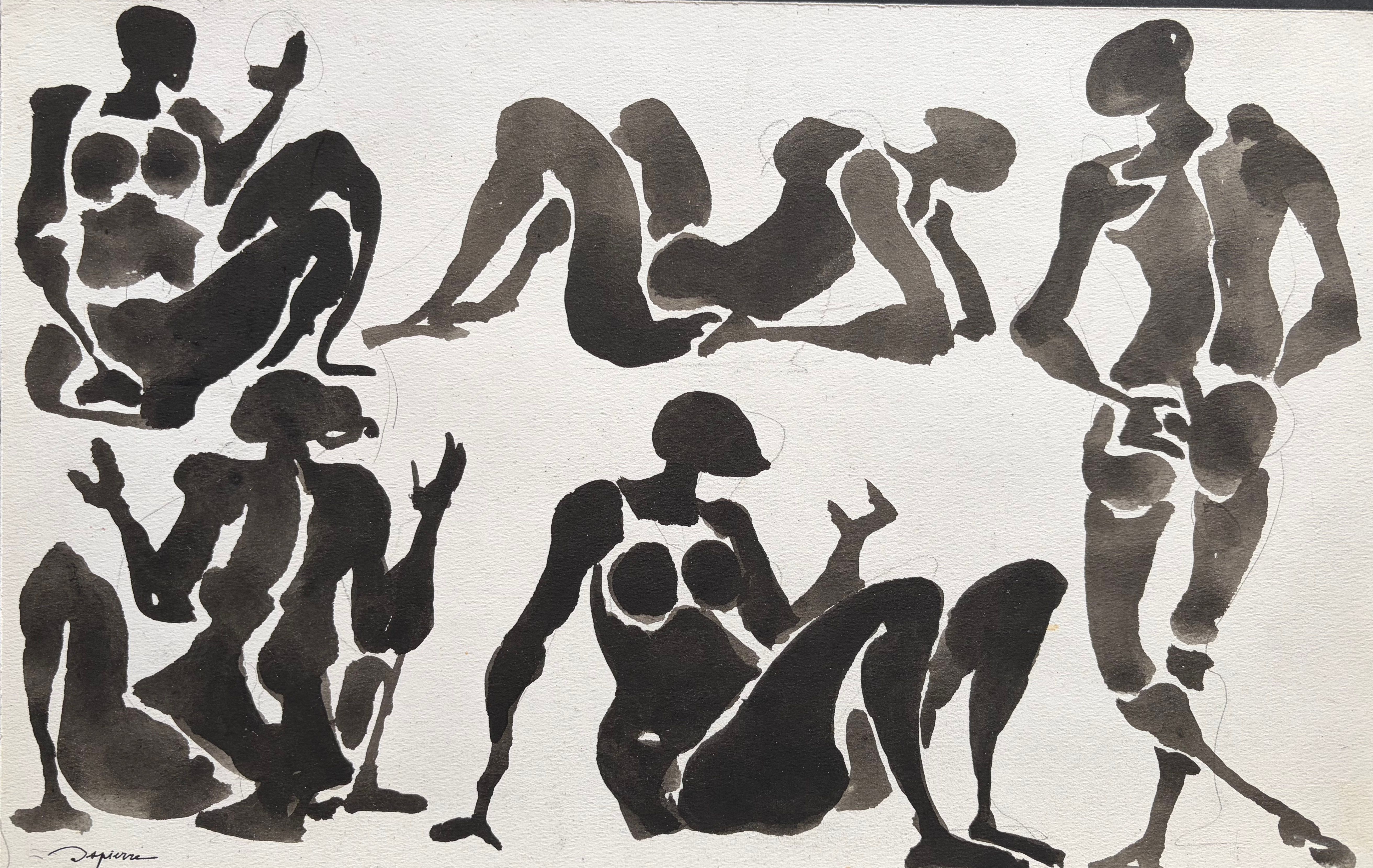 Baigneurs, vers 1970, Jacques Despierre (1912-1995)