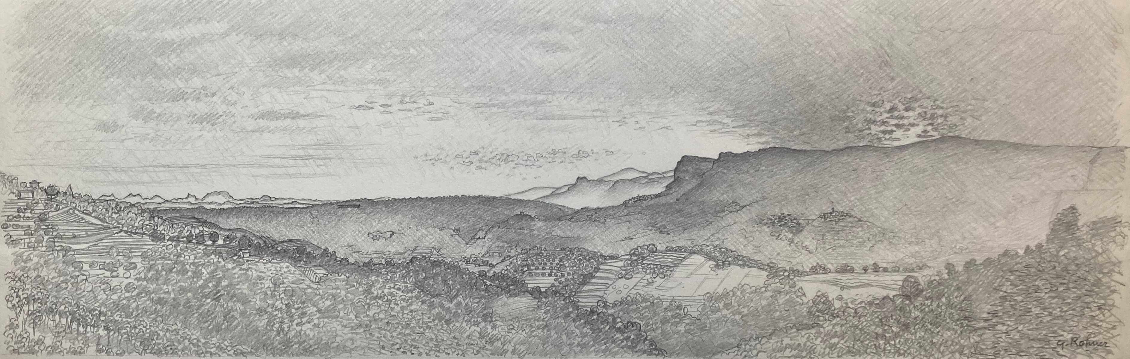 Paysage provençal, Georges Rohner (1913-2000)