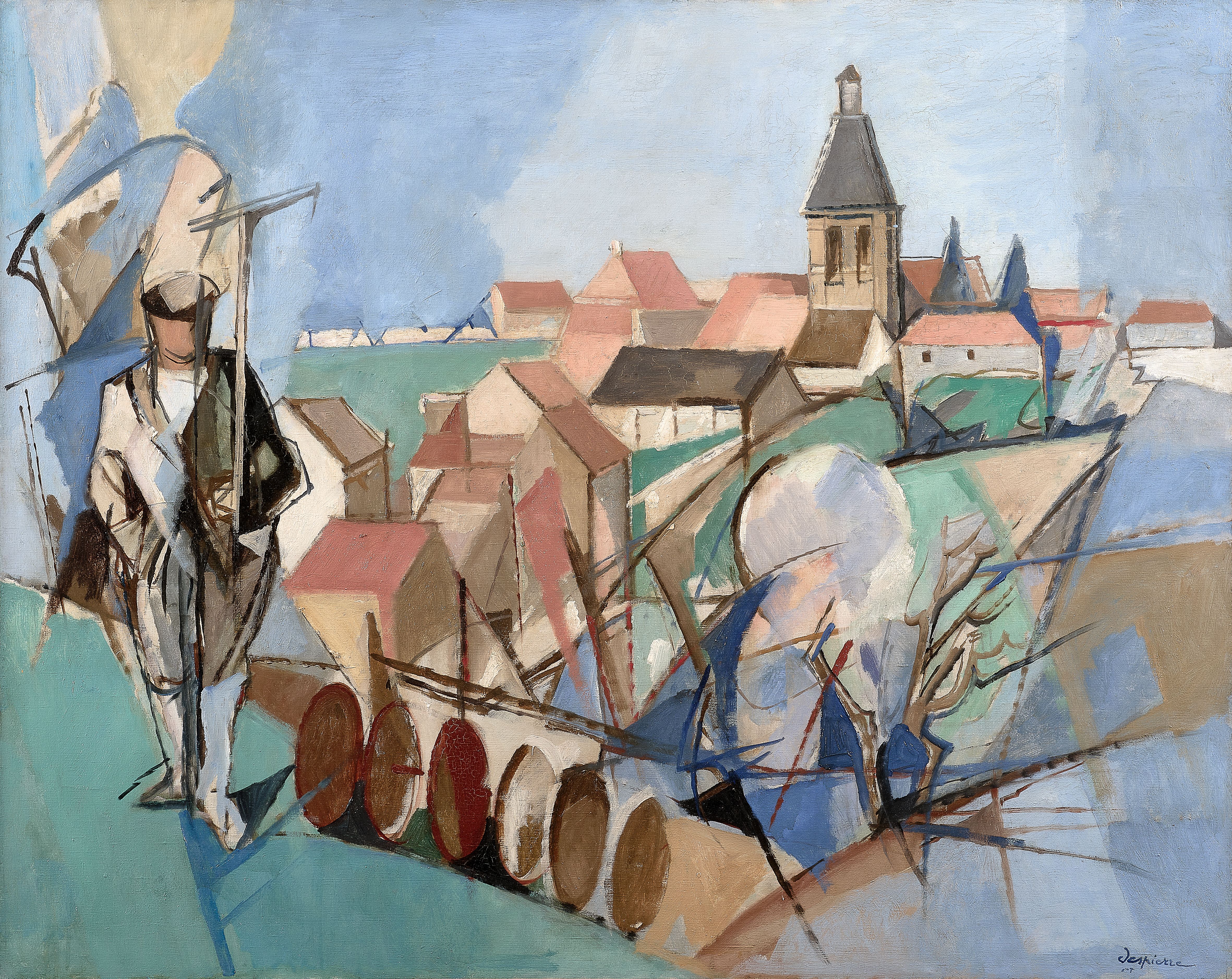 Jardinier des Yvelines, vers 1955-60, Jacques Despierre (1912-1995)