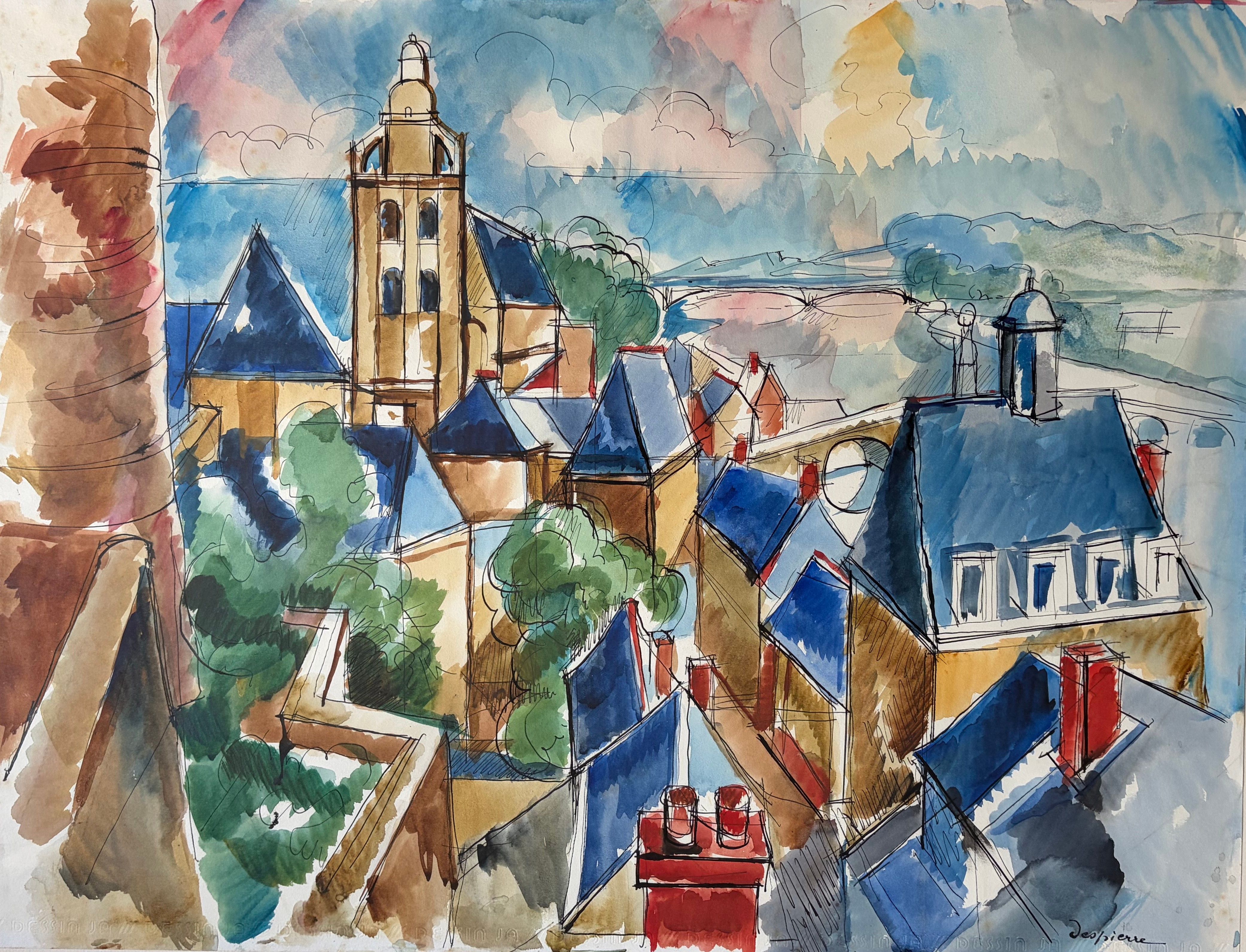 Les Bords de Loire à Blois, Jacques Despierre (1912-1995)