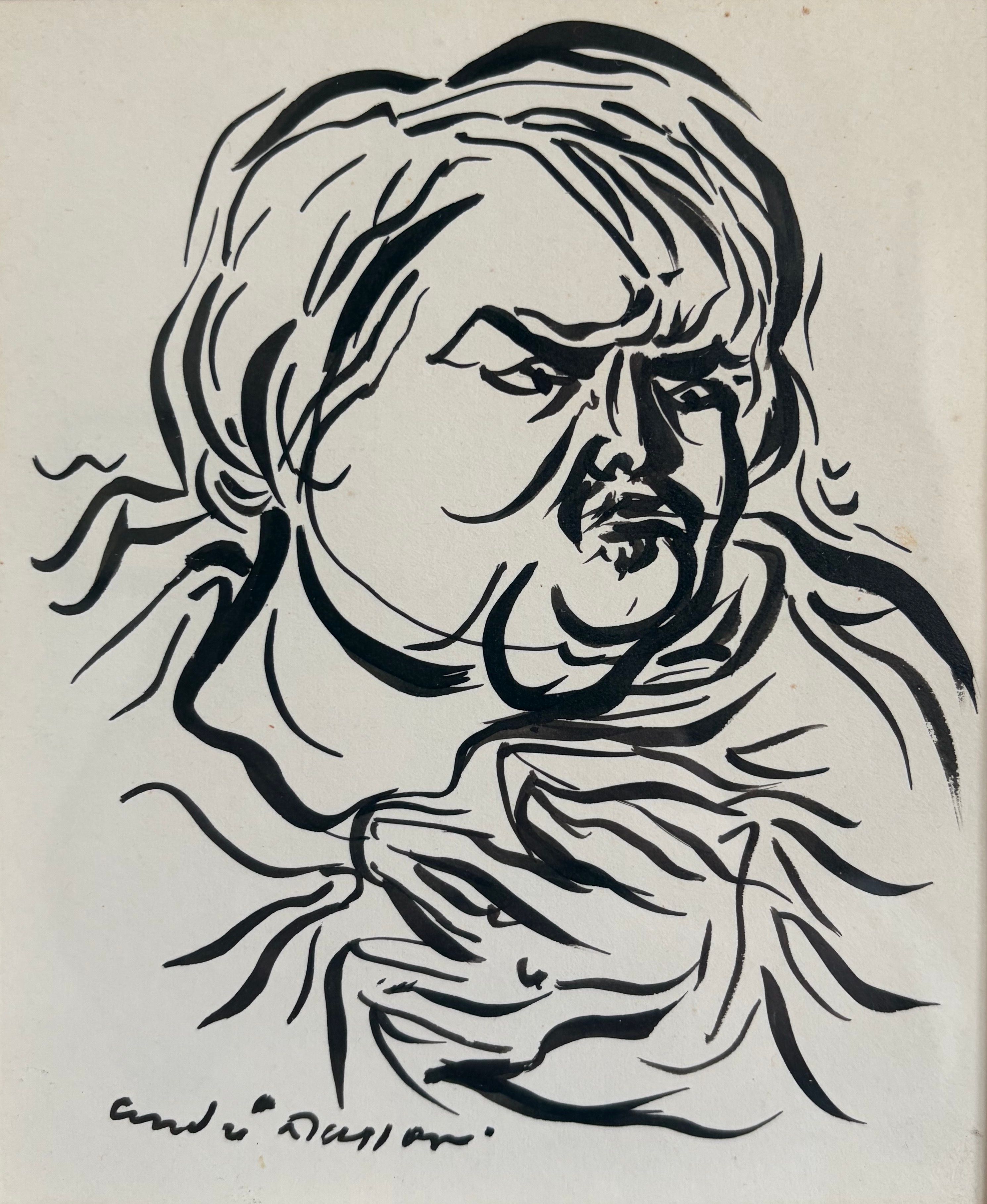Portrait de Balzac, vers 1945, André Masson (1896-1987)