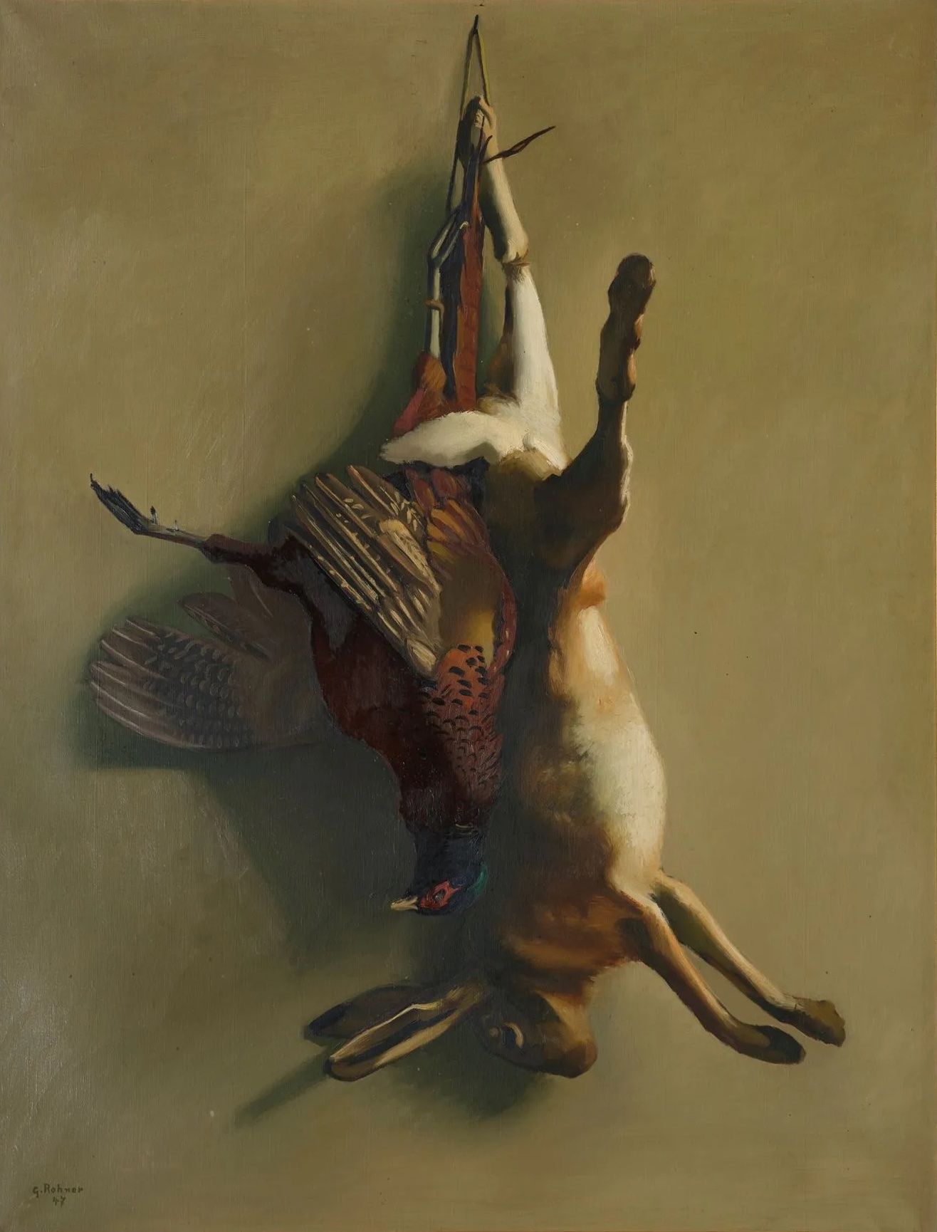Lièvre et faisan, 1947, Georges Rohner (1913-2000)
