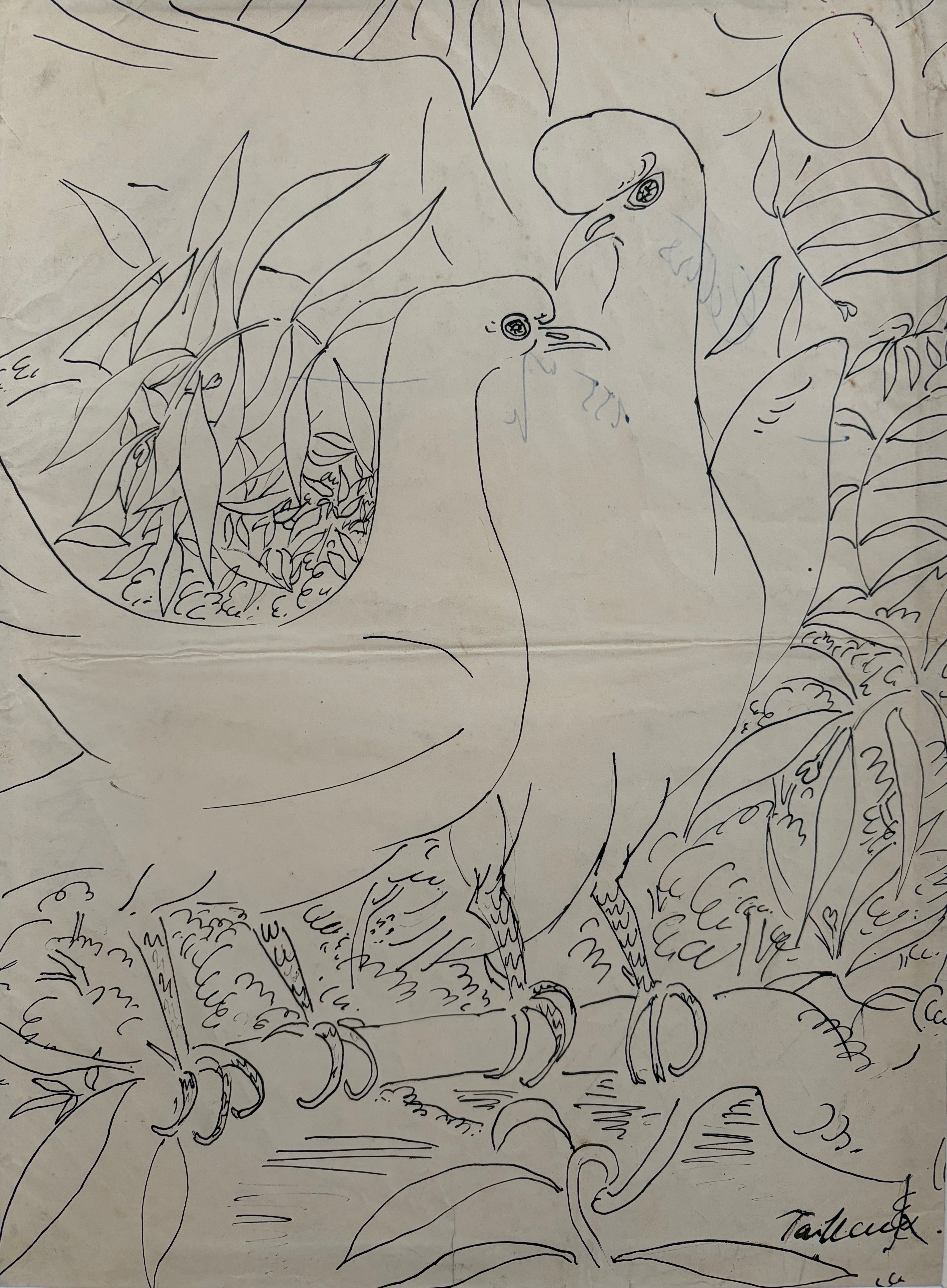Les colombes, Francis Tailleux (1913-1981)