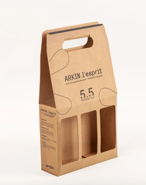 Coffret bouteille personnalisé Arkin, fabrication Smartpack