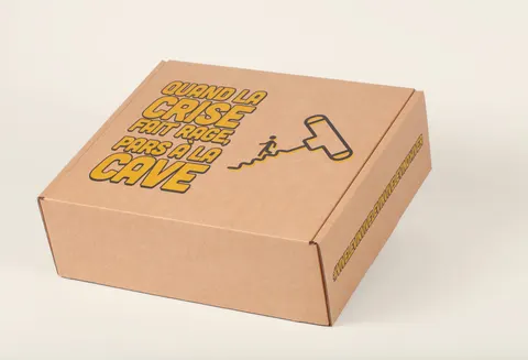 Boîte carton personnalisée à oreilles Les Envahisseurs, fabrication Smartpack