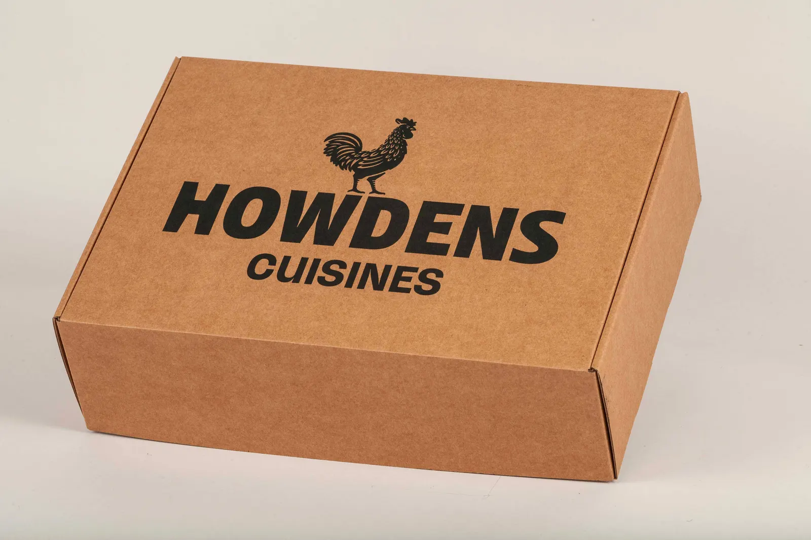 Boîte carton personnalisée à oreilles Howdens, fabrication Smartpack