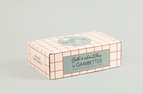 Boîte carton personnalisée à oreilles Les Gambettes, fabrication Smartpack