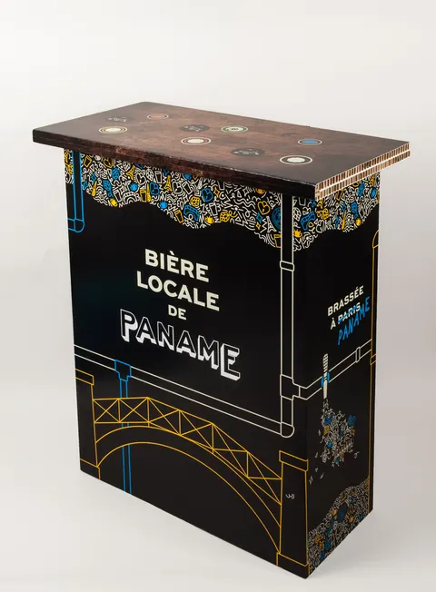 Comptoir en carton Paname Brewing Company, fabrication Smartpack
