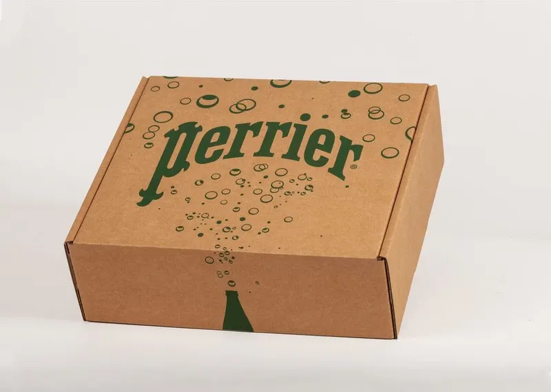 Création carton sur mesure Perrier, fabrication Smartpack
