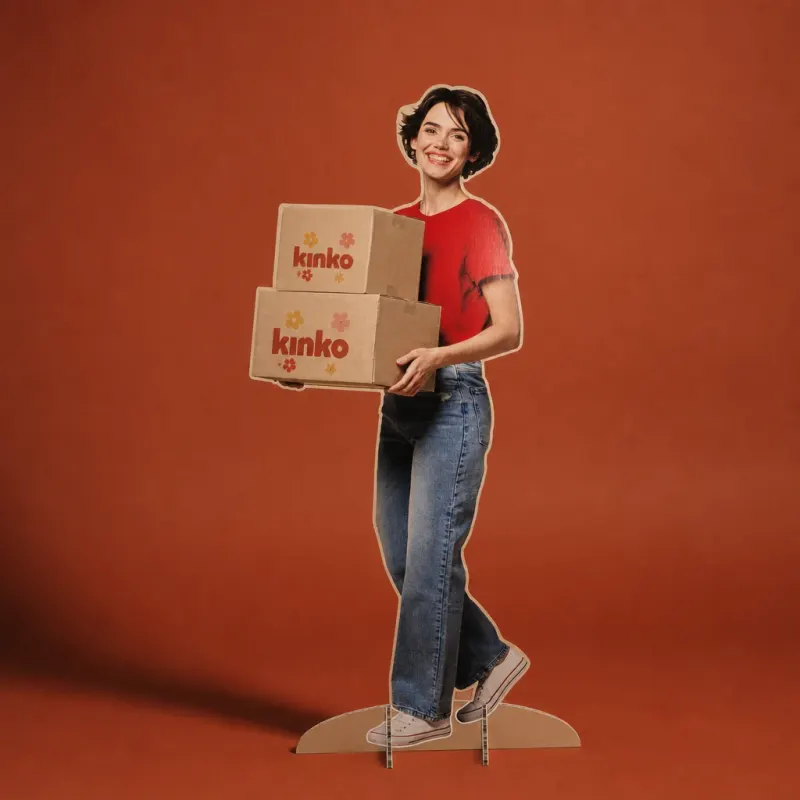 Silhouette carton personnalisée en taille réelle - carton alvéolaire - Smartpack