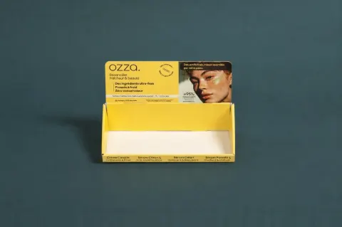 PLV de comptoir, PLV carton personnalisée, inconnu, présentoir de comptoir en carton, PLV sur mesure, Smartpack, fabrication française