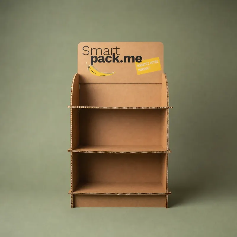 PLV de comptoir, PLV carton personnalisée, inconnu, packaging carton personnalisé, emballage sur mesure, Smartpack, fabrication française