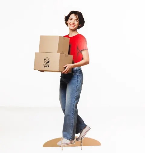 Silhouette en carton, fabrication Smartpack