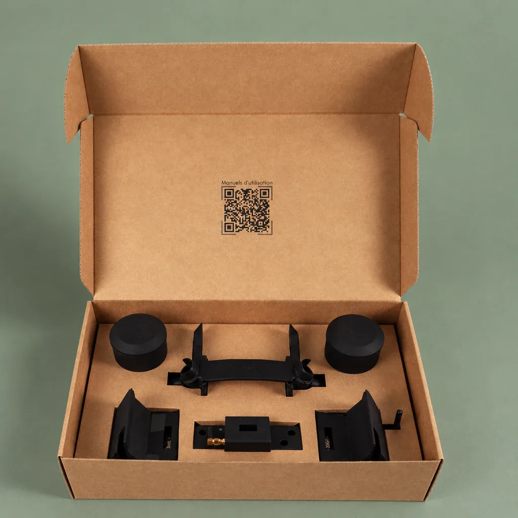 Boîte carton personnalisée à oreilles Flying Eye, fabrication Smartpack
