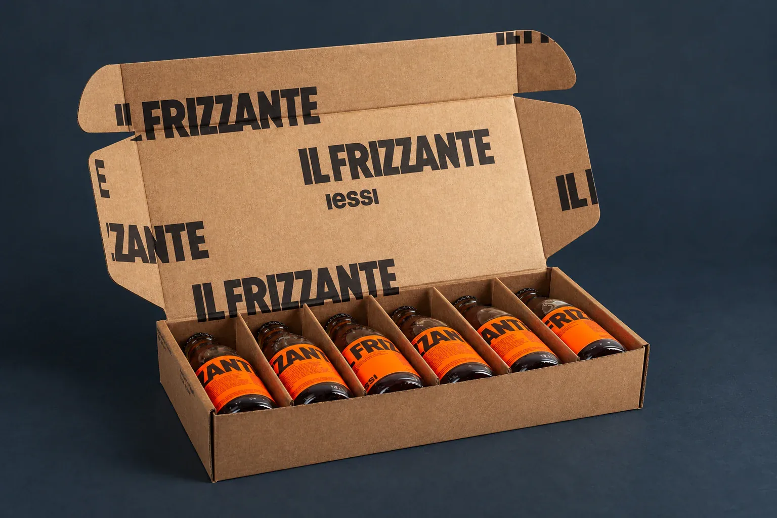 Coffret bouteille personnalisé Frizzante, détail, fabrication Smartpack