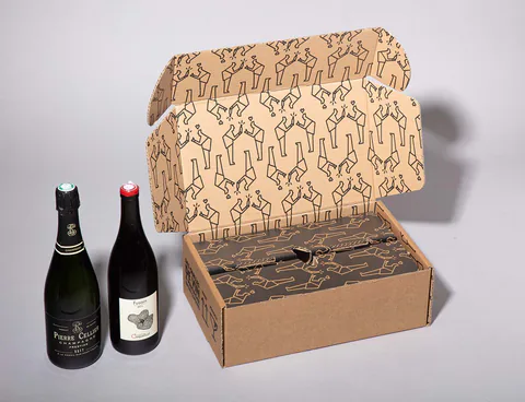 Coffret bouteille personnalisé, fabrication Smartpack